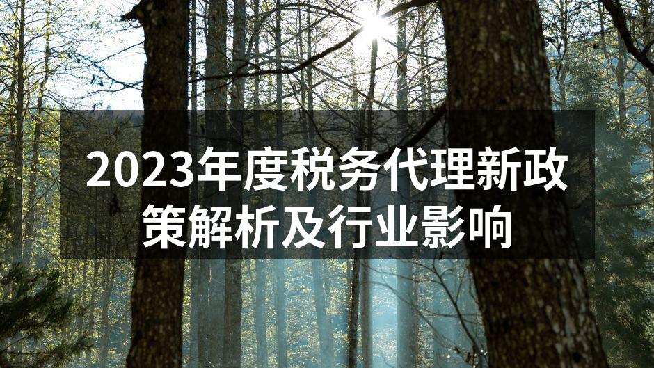 税务代理服务透明化